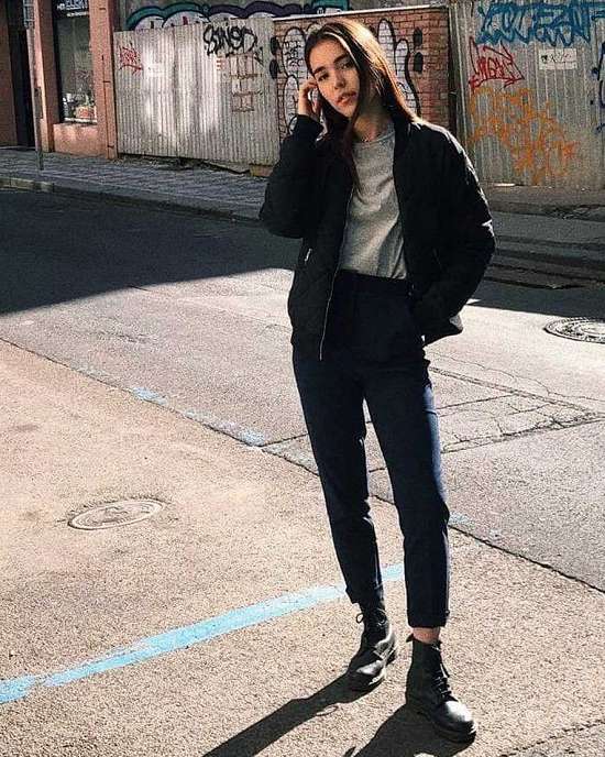 Botines Dr. Martens 1460 Pascal Virginia Mujer Negros MX-58263